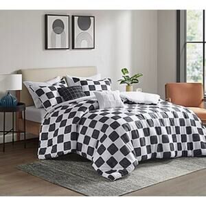 Intelligent Design Lana Checkered Midweight Comforter Set Full/Queen Size